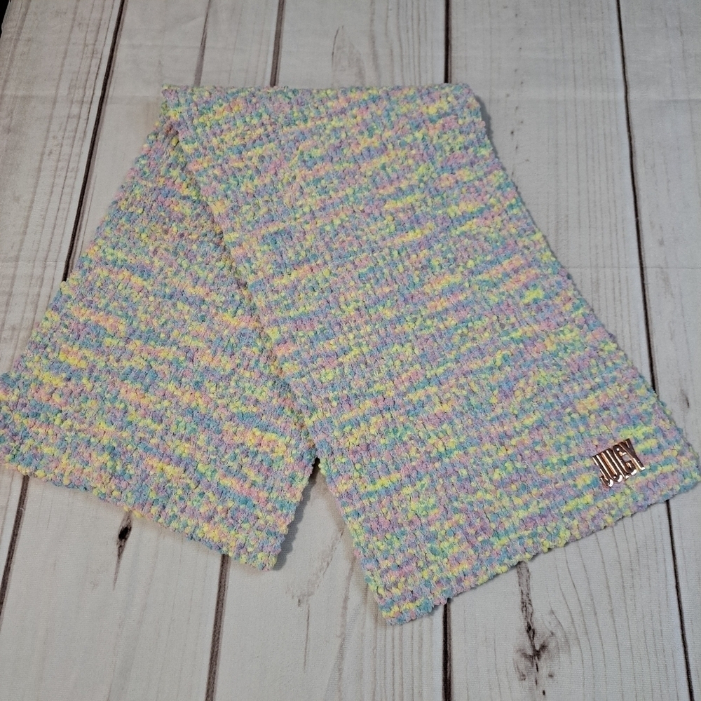 2 FOR 20 SALE Juicy Couture Pastel Multicolor Knit Scarf